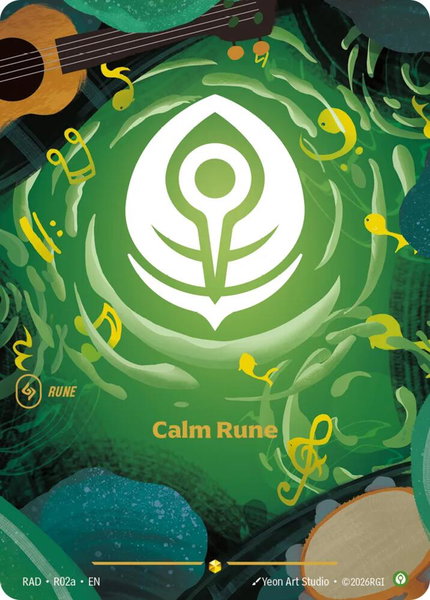 Calm Rune (R02a) - Radiance Riftbound trading card