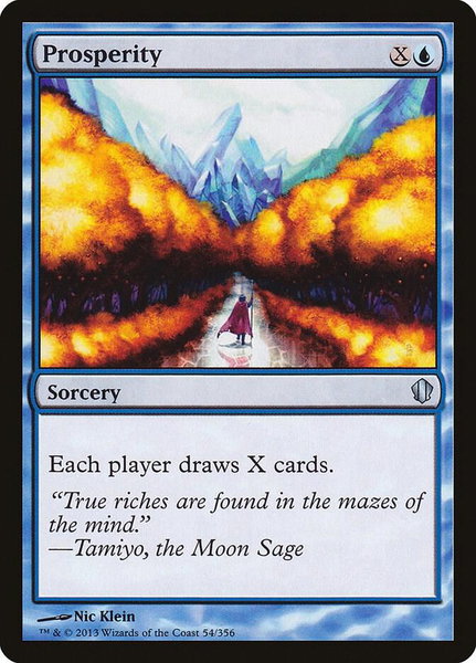 Prosperity - Commander 2013 Magic: The Gathering trading card