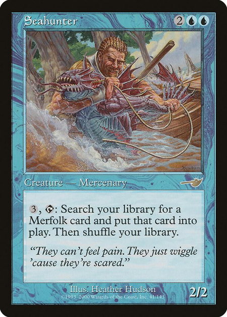 Seahunter - Nemesis Magic: The Gathering trading card