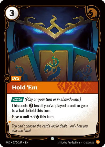 Hold 'Em - Radiance Riftbound trading card