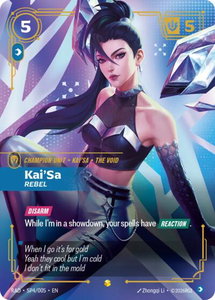 Kai'Sa, Rebel (K/DA Special Art Card) - Radiance (RAD) #SP4/005 - Showcase Riftbound Trading Card