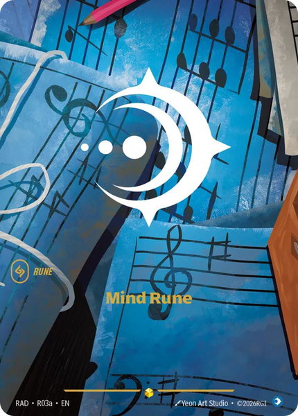 Mind Rune (R03a) - Radiance Riftbound trading card