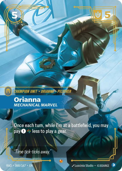 Orianna, Mechanical Marvel - Radiance Riftbound trading card