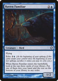 Raven Familiar - Commander 2013 (C13) #55 - Uncommon Magic: The Gathering Trading Card