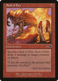 Seal of Fire - Nemesis (NMS) #98 - Common Magic: The Gathering Trading Card