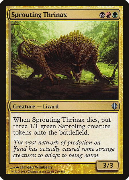 Sprouting Thrinax - Commander 2013 Magic: The Gathering trading card