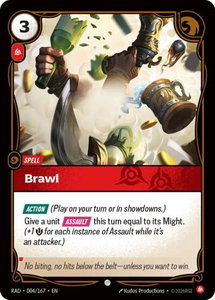 Brawl - Radiance (RAD) #004/167 - Common Riftbound Trading Card