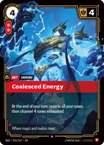 Coalesced Energy - Radiance (RAD) #016/167 - Rare Riftbound Trading Card