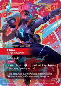 Ekko, Revolutionary (Alternate Art) - Radiance (RAD) #021a/167 - Showcase Riftbound Trading Card