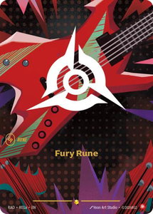 Fury Rune (R01a) - Radiance (RAD) #R01a - Showcase Riftbound Trading Card