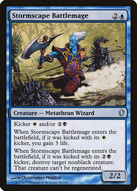Stormscape Battlemage - Commander 2013 Magic: The Gathering trading card