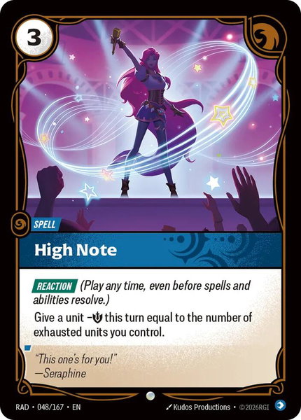 High Note - Radiance Riftbound trading card