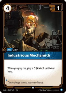 Industrious Mechsmith - Radiance (RAD) #049/167 - Common Riftbound Trading Card