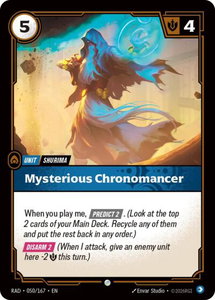 Mysterious Chronomancer - Radiance (RAD) #050/167 - Common Riftbound Trading Card