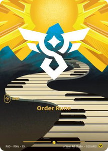 Order Rune (R06a) - Radiance (RAD) #R06a - Showcase Riftbound Trading Card