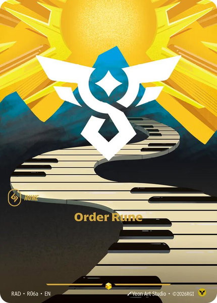 Order Rune (R06a) - Radiance Riftbound trading card