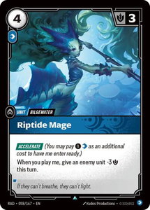 Riptide Mage - Radiance (RAD) #058/167 - Uncommon Riftbound Trading Card