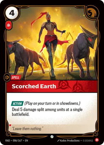 Scorched Earth - Radiance (RAD) #006/167 - Common Riftbound Trading Card