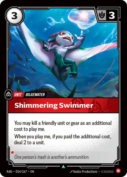 Shimmering Swimmer - Radiance Riftbound trading card