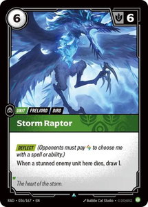Storm Raptor - Radiance (RAD) #036/167 - Uncommon Riftbound Trading Card