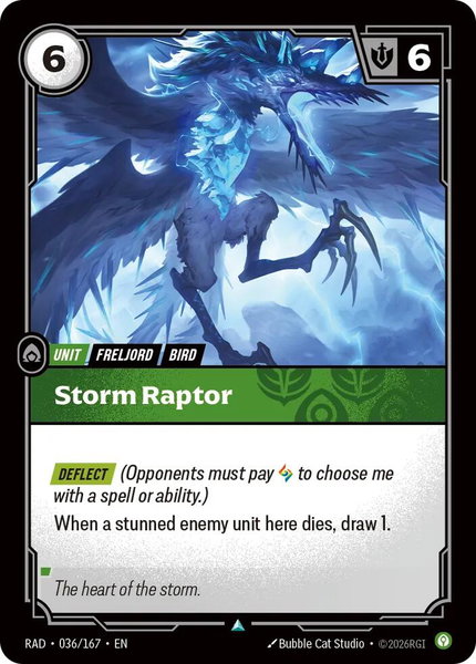 Storm Raptor - Radiance Riftbound trading card