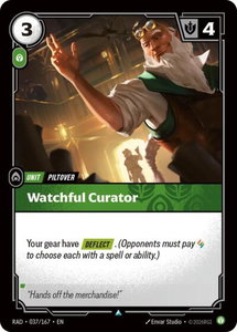 Watchful Curator - Radiance (RAD) #037/167 - Uncommon Riftbound Trading Card