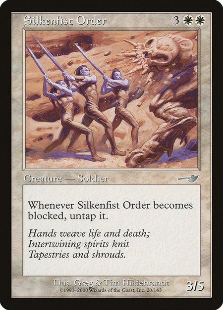 Silkenfist Order - Nemesis Magic: The Gathering trading card