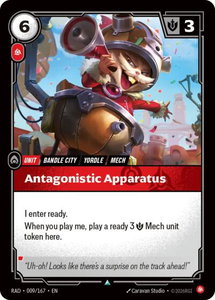 Antagonistic Apparatus - Radiance (RAD) #009/167 - Uncommon Riftbound Trading Card