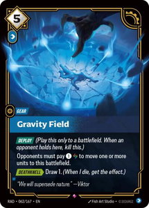 Gravity Field - Radiance (RAD) #062/167 - Rare Riftbound Trading Card