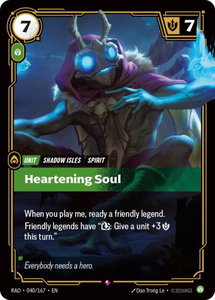 Heartening Soul - Radiance (RAD) #040/167 - Rare Riftbound Trading Card