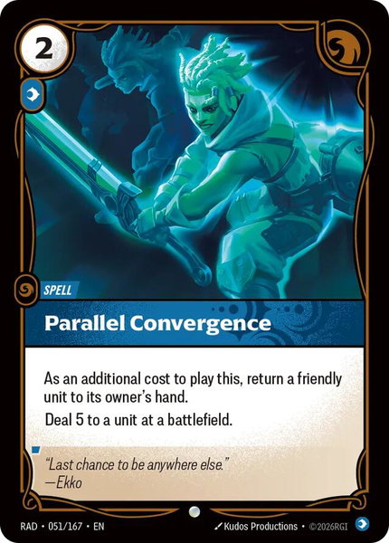 Parallel Convergence - Radiance Riftbound trading card