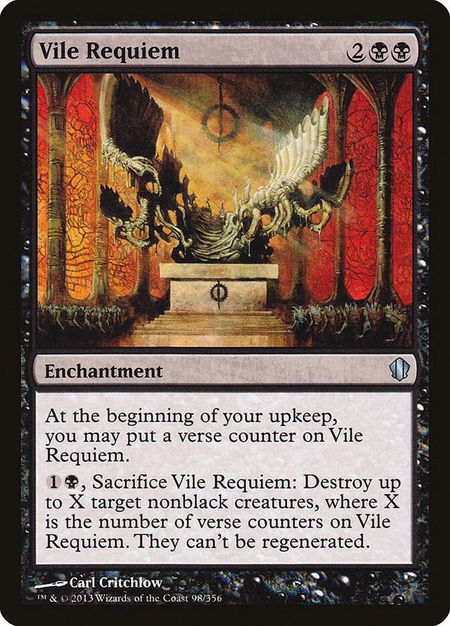 Vile Requiem - Commander 2013 Magic: The Gathering trading card