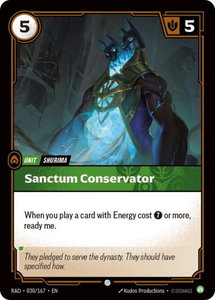 Sanctum Conservator - Radiance (RAD) #030/167 - Common Riftbound Trading Card