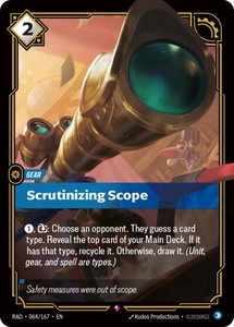 Scrutinizing Scope - Radiance (RAD) #064/167 - Rare Riftbound Trading Card