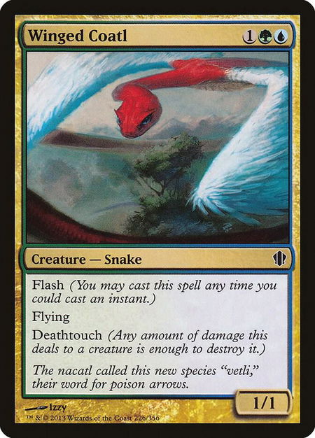 Winged Coatl - Commander 2013 Magic: The Gathering trading card