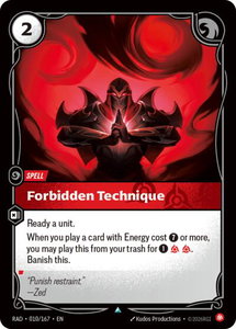 Forbidden Technique - Radiance (RAD) #010/167 - Uncommon Riftbound Trading Card