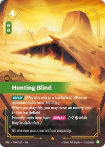 Hunting Blind - Radiance (RAD) #044/167 - Epic Riftbound Trading Card