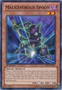 Malicevorous Spoon - Shadow Specters YuGiOh trading card