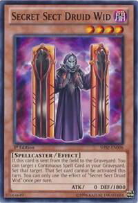 Secret Sect Druid Wid - Shadow Specters (SHSP) #SHSP-EN008 - Common / Short Print YuGiOh Trading Card