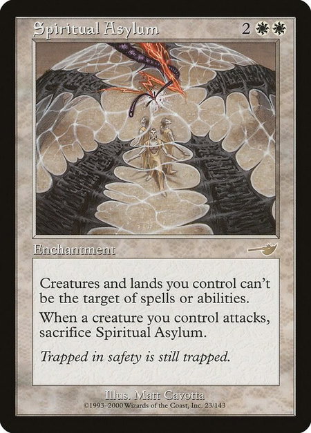 Spiritual Asylum - Nemesis Magic: The Gathering trading card