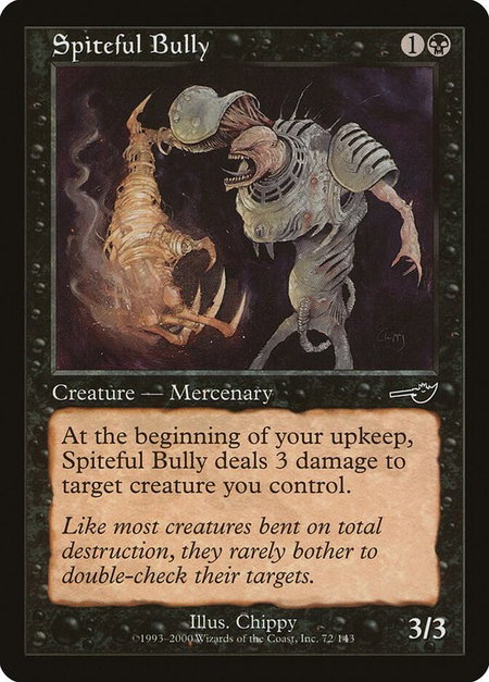Spiteful Bully - Nemesis Magic: The Gathering trading card