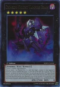 Crimson Knight Vampire Bram - Shadow Specters YuGiOh trading card