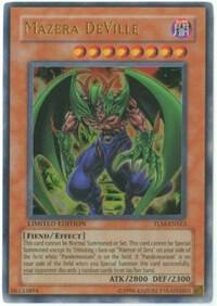 Mazera DeVille trading card from The Lost Millennium Mazera DeVille - The Lost Millennium YuGiOh trading card