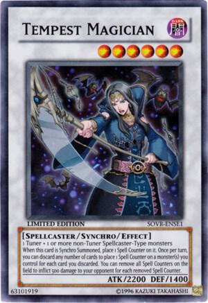Tempest Magician trading card from Stardust Overdrive Tempest Magician - Stardust Overdrive YuGiOh trading card