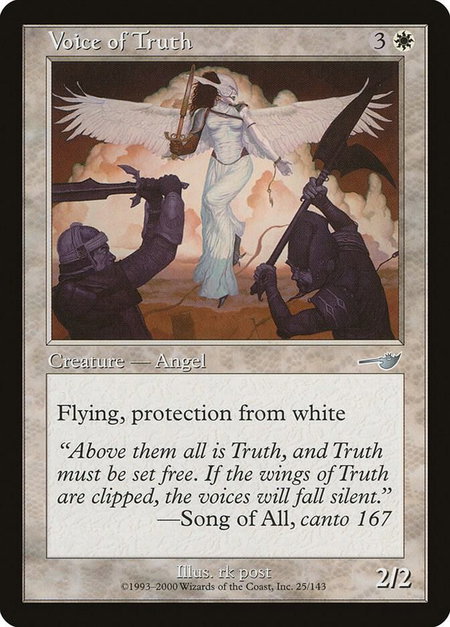 Voice of Truth - Nemesis Magic: The Gathering trading card