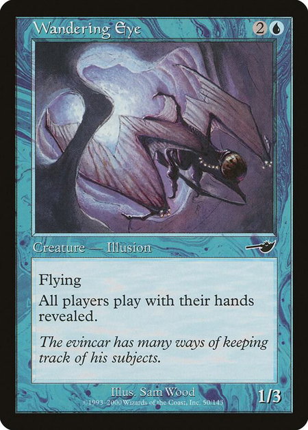 Wandering Eye - Nemesis Magic: The Gathering trading card