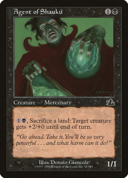 Agent of Shauku - Prophecy Magic: The Gathering trading card
