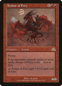Avatar of Fury - Prophecy (PCY) #82 - Rare Magic: The Gathering Trading Card