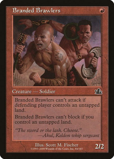 Branded Brawlers - Prophecy Magic: The Gathering trading card