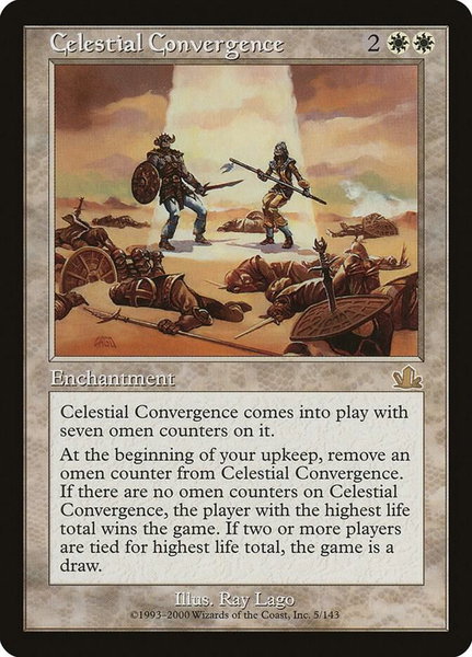 Celestial Convergence trading card from Prophecy Celestial Convergence - Prophecy Magic: The Gathering trading card